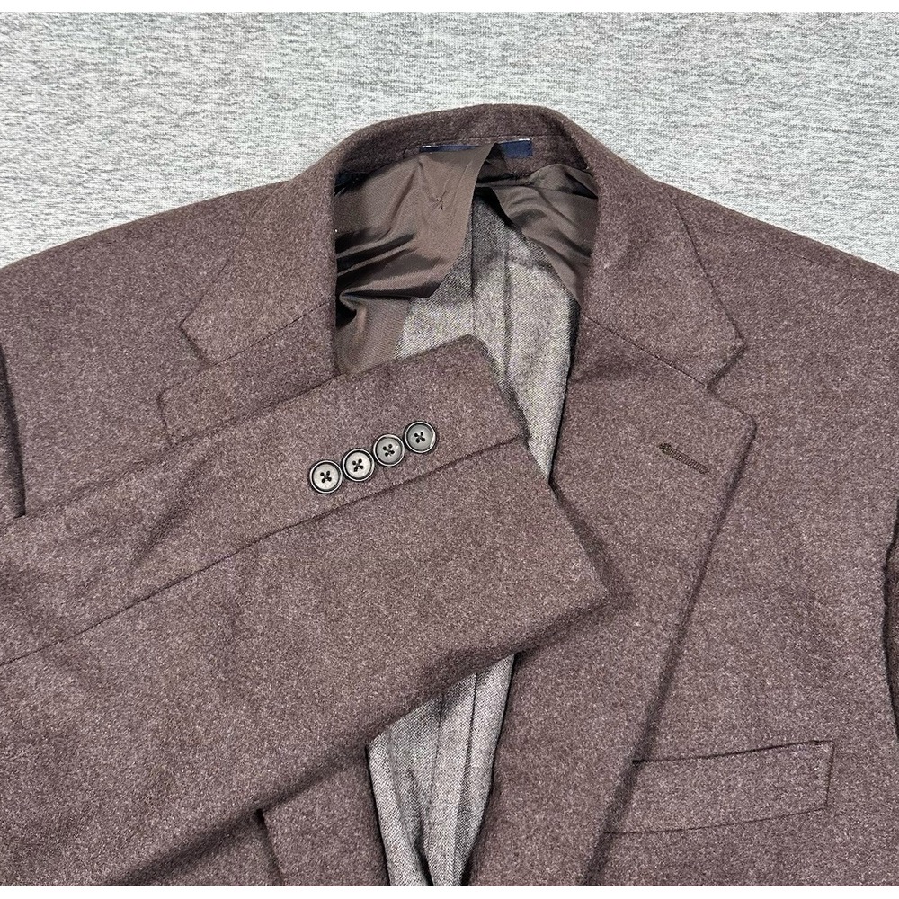 Daniel Cremieux Loro Piana Blazer Mens 42R Brown Wool City Jacket Italy Made